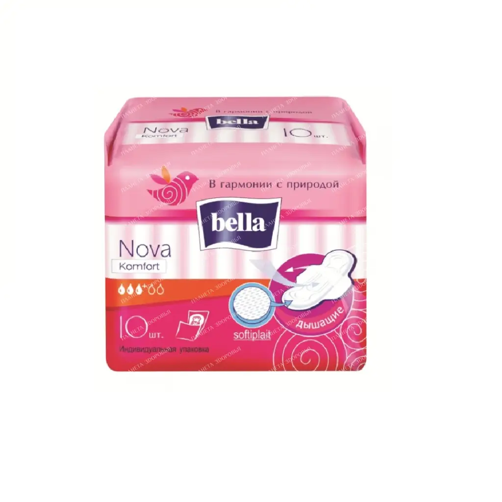 Bella Nova Komfort (softiplait) Women's absorbent pads 10 pcs (new design)