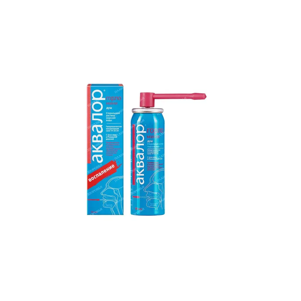 Aqualor throat mini with Aloe Vera and Roman Chamomile spray 50ml