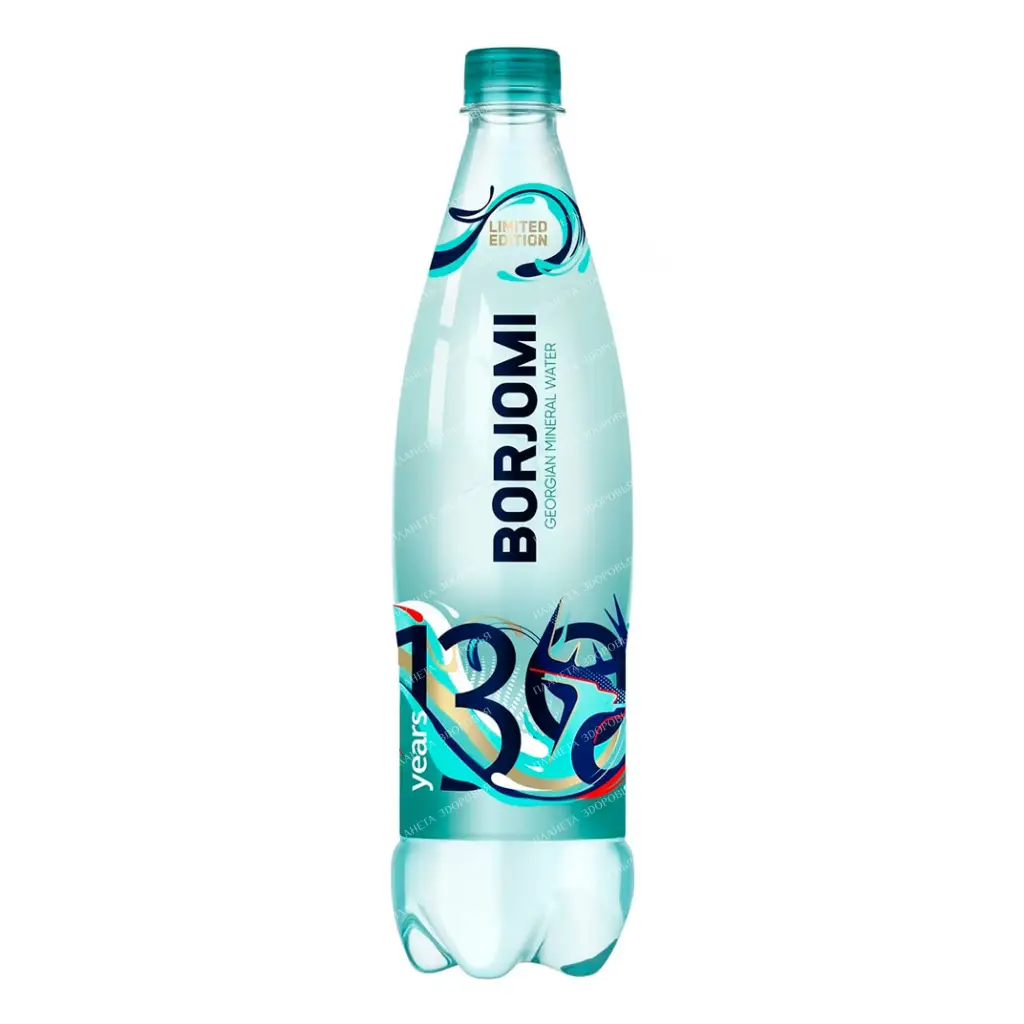 Borjomi natural mineral water medicinal and table drinking carbonated, 0.75l PET