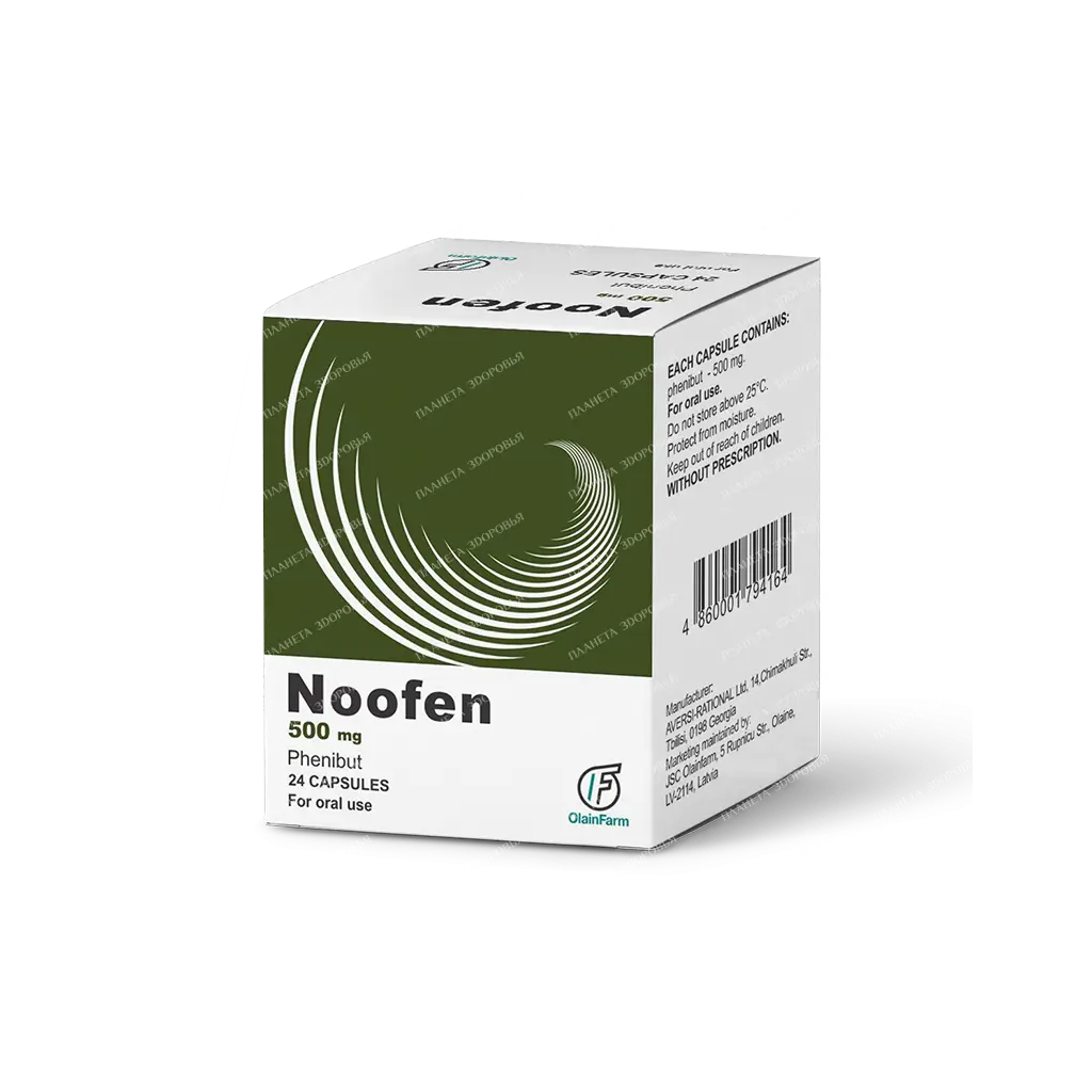 Noofen capsules 500mg №6x4