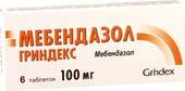 Grindex Mebendazole Grindeks, 100 mg, 6 tablets