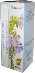Dialek Cough Syrup with cyanosis and licorice, 250 ml.