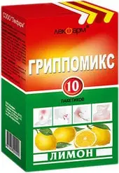 Lekpharm Flupomiks powder Lemon, 10 Pak. 10 g each