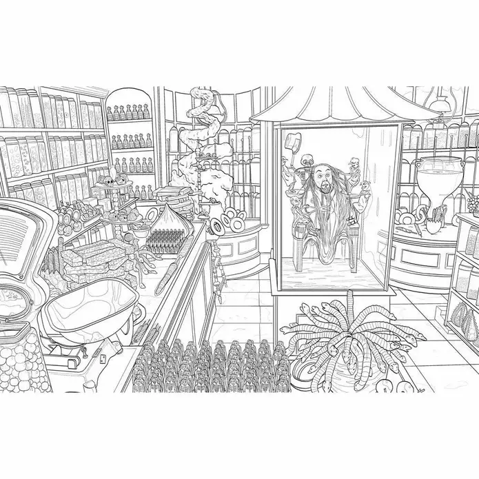 Harry Potter Magical Places and Characters Colouring Book фото книги 5