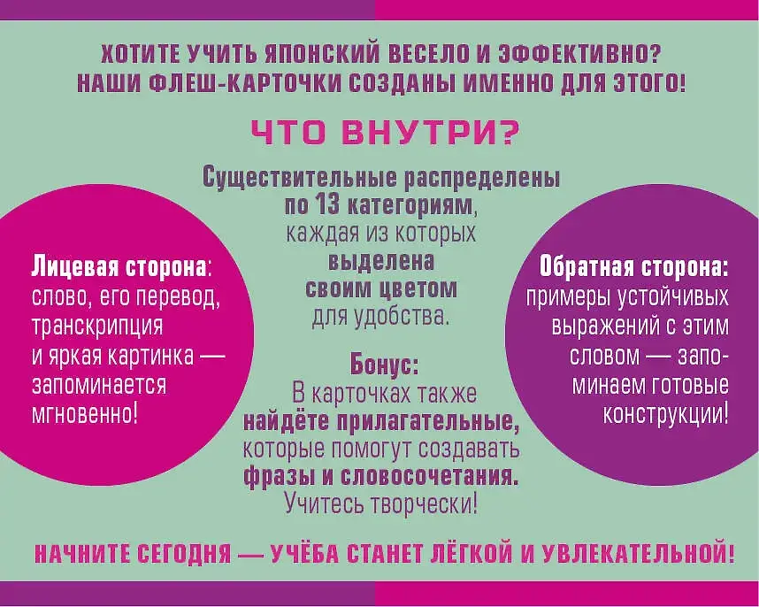 800 самых нужных японских слов и фраз. Флеш-карточки фото книги 2
