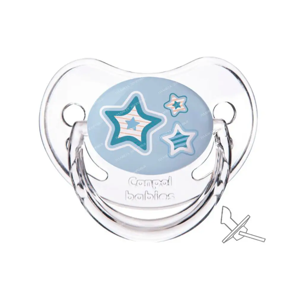 Canpol babies Latex pacifier (round, 1pc in a blister / "Newborn Baby" 0-6 months) 22/431