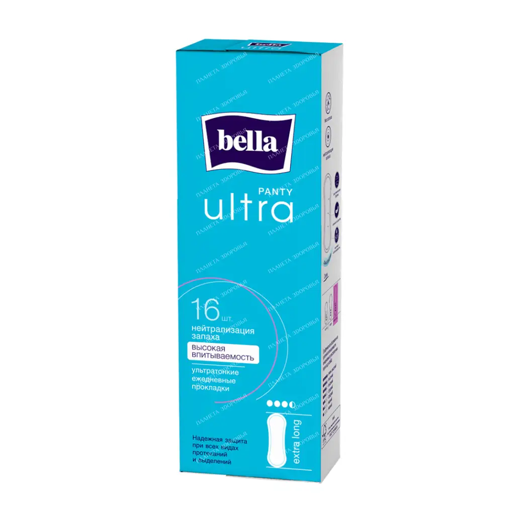 Bella Panty Ultra extra long Ultra-thin panty liners for women 16 pcs