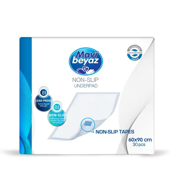 Adult Diapers, Blue &amp; White, 60x90cm, 30 Count