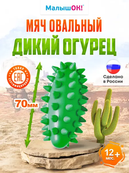 Mini Wild Cucumber Massage Ball: Green, Gift Boxed