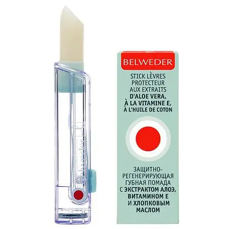 Belvedere Protective &amp; Regenerating Lipstick with Aloe, Vitamin E &amp; Cottonseed Oil