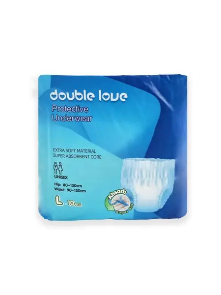 Adult Diapers, Size L, Heavy Absorbency, 10 Count (95-120cm Hip)