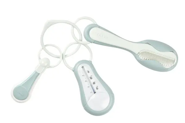 Baby BEABA Kit: Thermometer, Hairbrush &amp; Nail Clippers