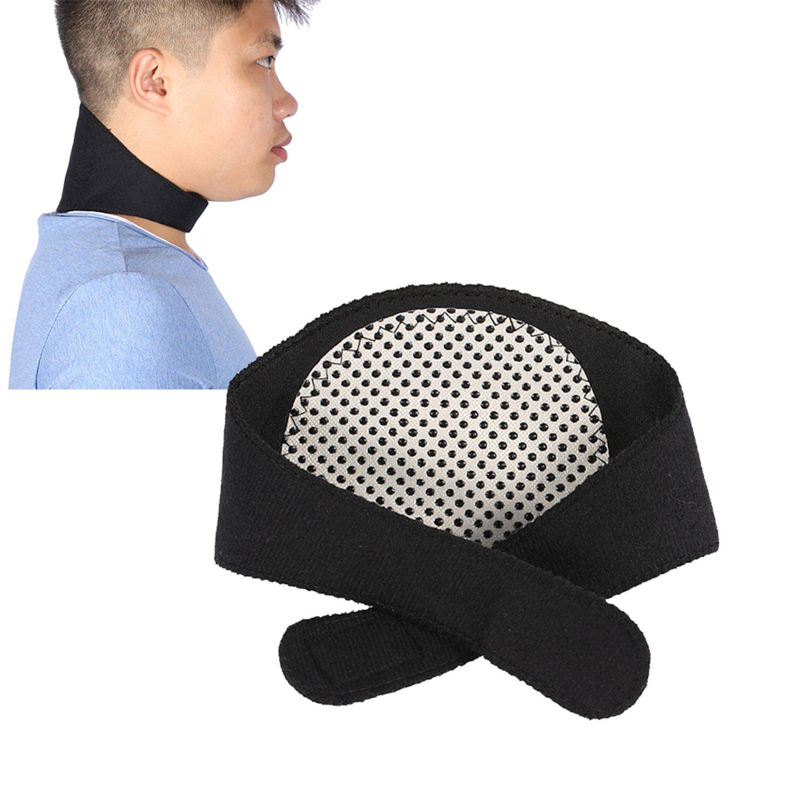 Tourmaline Self-Heating Neck Collar with Bamboo Charcoal and Magnets, Black #9