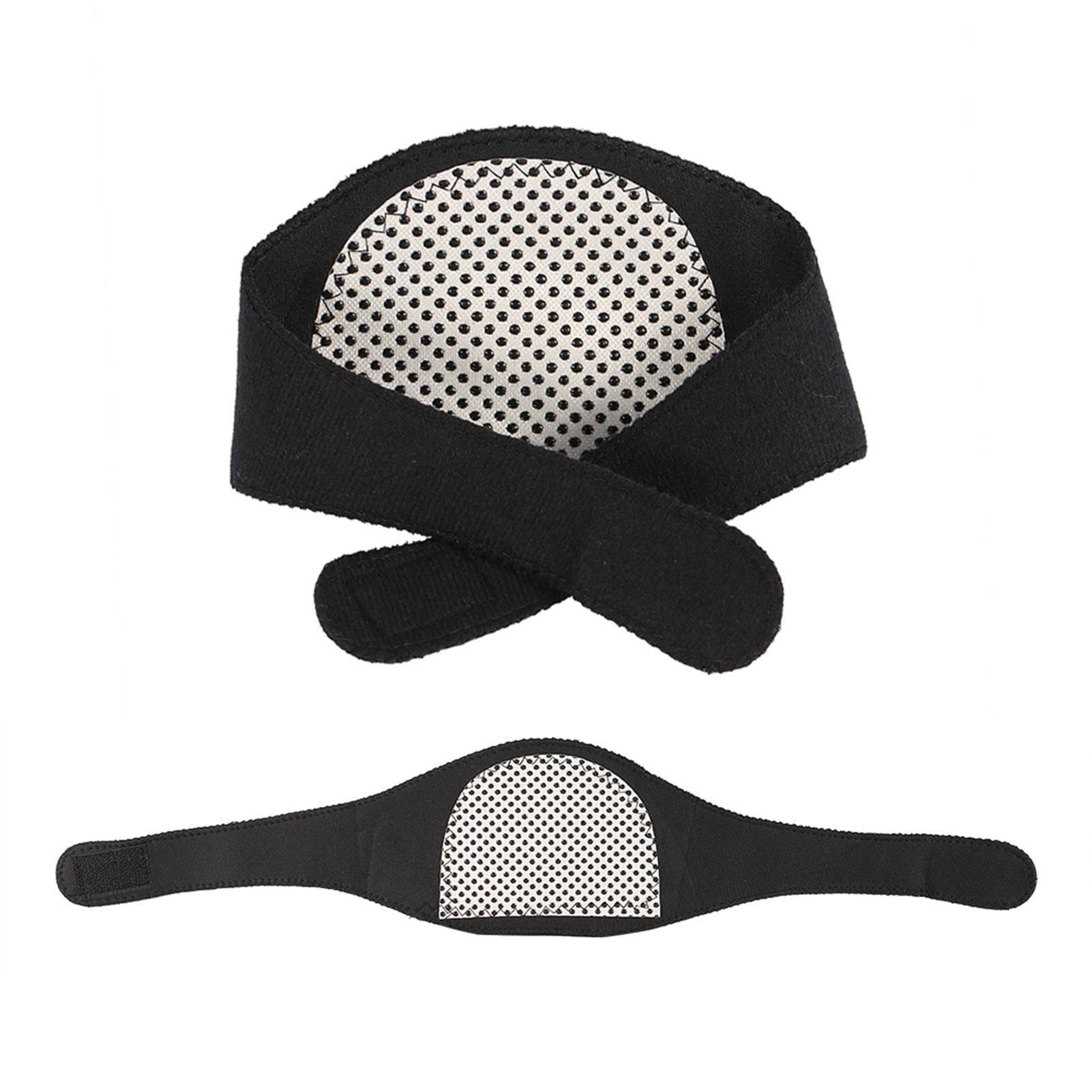 Tourmaline Self-Heating Neck Collar with Bamboo Charcoal and Magnets, Black #15