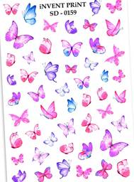 iNVENT PRiNT Water Slide Nail Decals, Butterflies #1