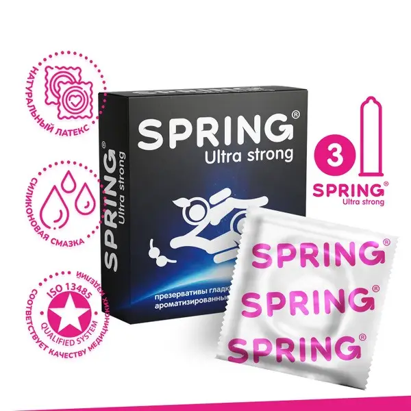 Spring Ultra Strong Condoms - 3 Pack