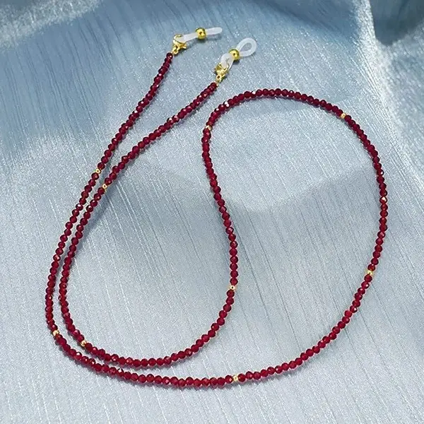 75cm Hydrothermal Spinel Eyeglass Chain - Hrustalek