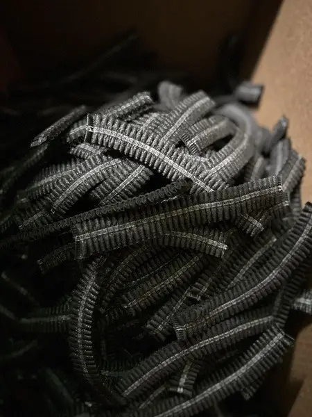 Black Disposable Spa Caps (50 Pack) - Salon, Beauty, &amp; Food Service