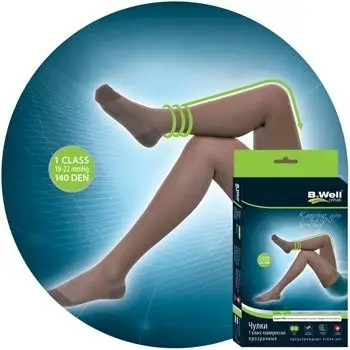 B.Well Black Compression Stockings - Class 1 Compression
