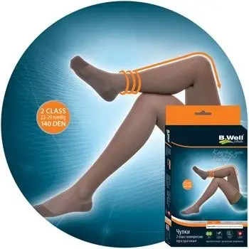 B.Well Compression Stockings - Black, 20-30 mmHg