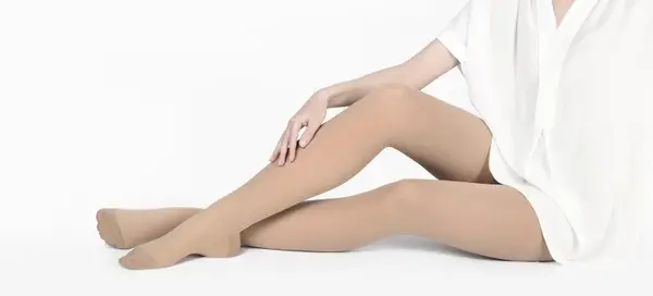 Beige Compression Stockings Avicenum - Class 2, 2 Pairs