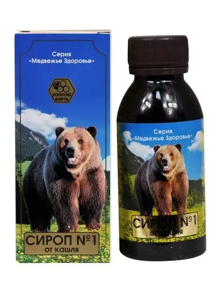 Bear Health Cough Syrup #1 - Golden Hive, 120ml