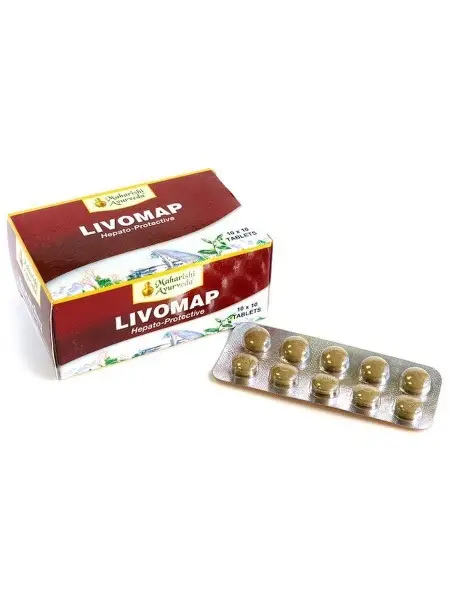 Liver Support with Maharishi Ayurveda Livomar: 100 Tablets