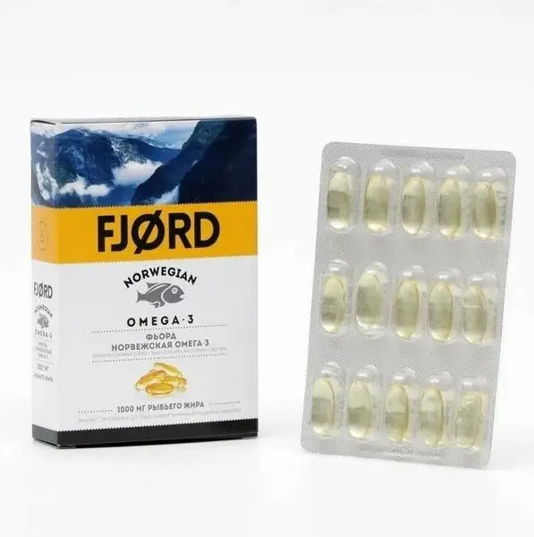 FJORD Norwegian Omega-3 Fish Oil Supplement - 30 Capsules