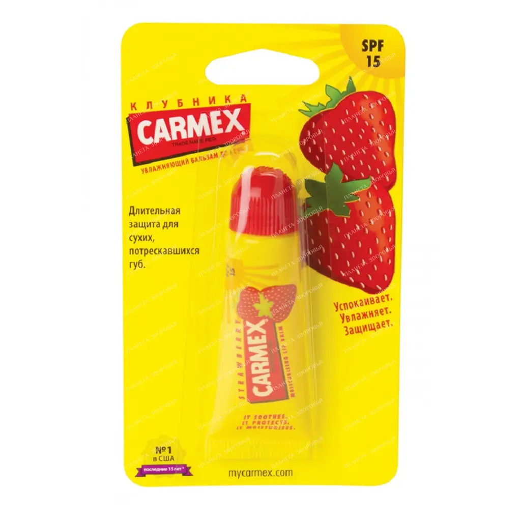 CARMEX Balm uvl. for lips "Strawberry" SPF 15 11.6 ml