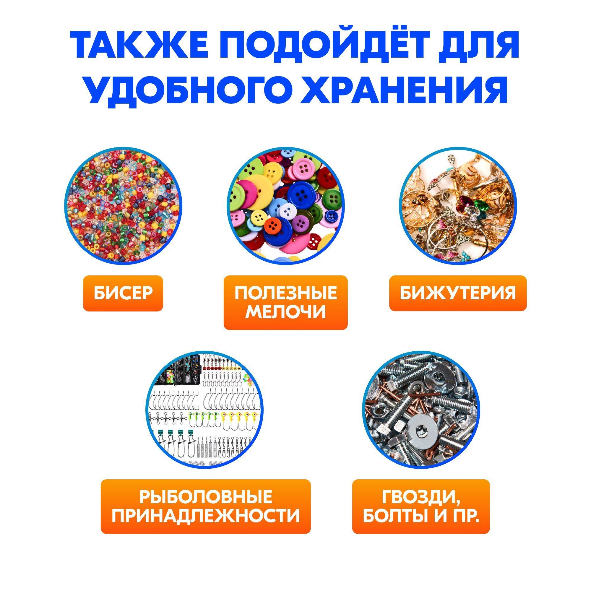 Vetta 7-Section Pill Organizer Box for Tablets and Small Items #2