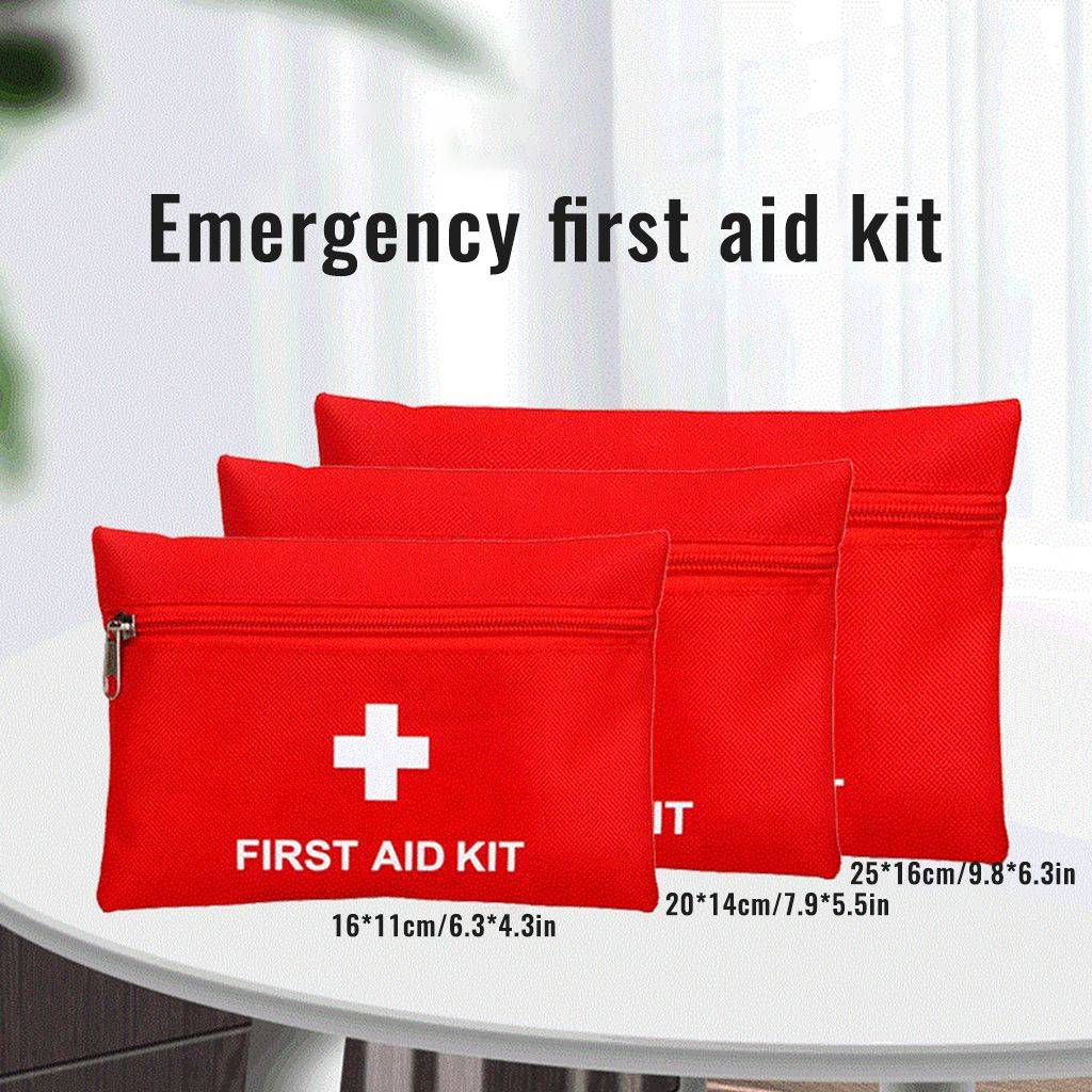Red Oxford Fabric Portable Travel First Aid Kit Bag, Size S (16x11 cm) #4
