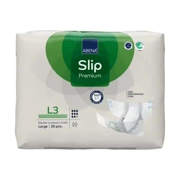 Abena Slip Premium L3 Adult Diapers (Overnight), Waist 100-150cm, 20 Count