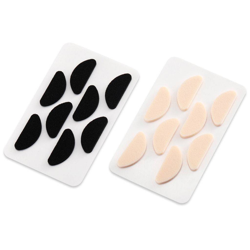 ESTONE 20 Pair Skin-Tone Sponge Eyeglass Nose Pads C-Shape Water Drop 1.5 mm #9
