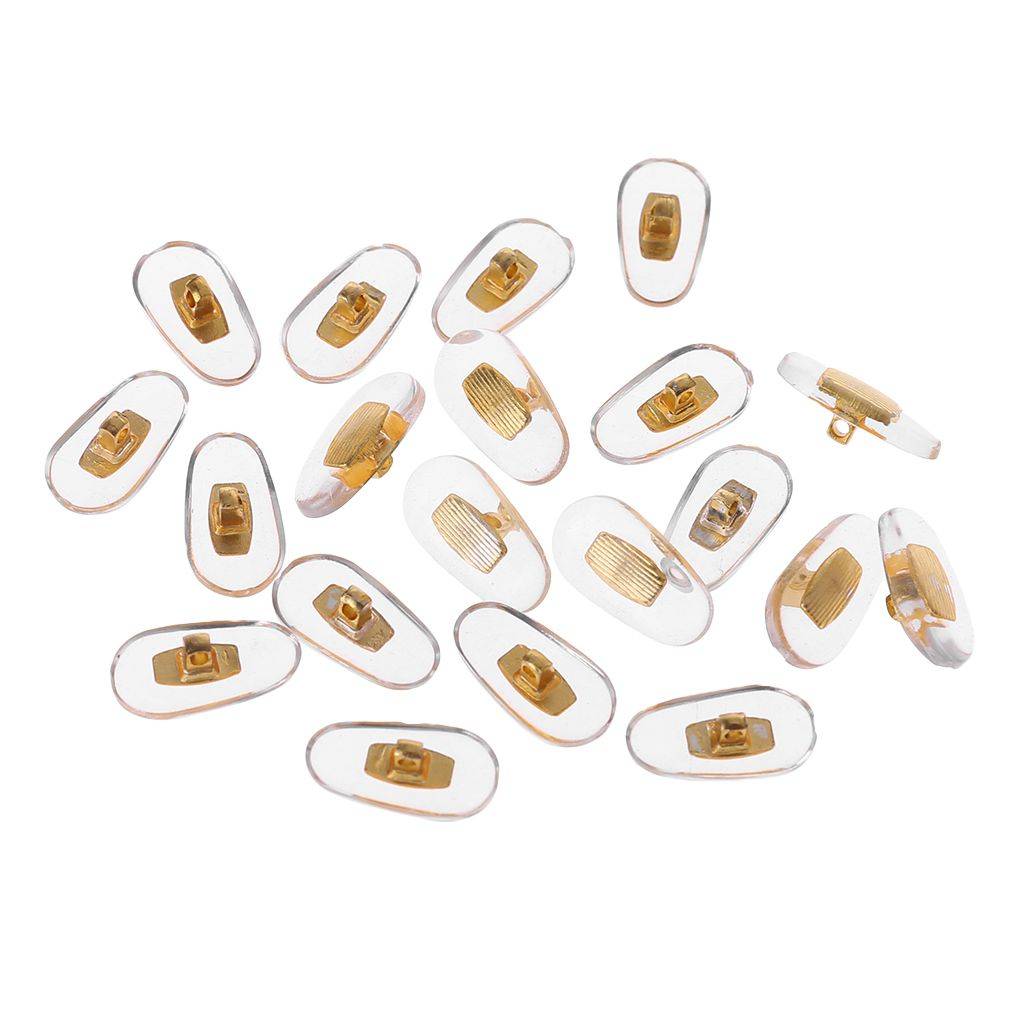 10 Pairs PVC Nose Pads with Aluminum Core - Silver for Glasses Repair #10