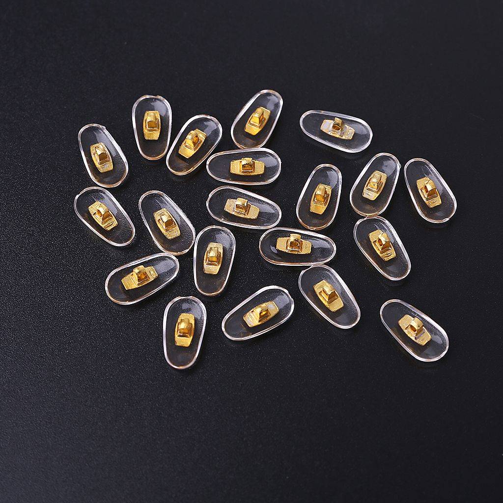 10 Pairs PVC Nose Pads with Aluminum Core - Silver for Glasses Repair #8