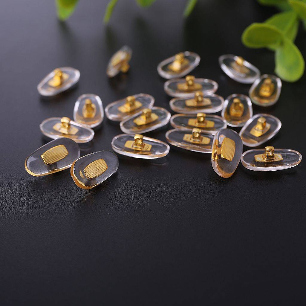 10 Pairs PVC Nose Pads with Aluminum Core - Silver for Glasses Repair #3