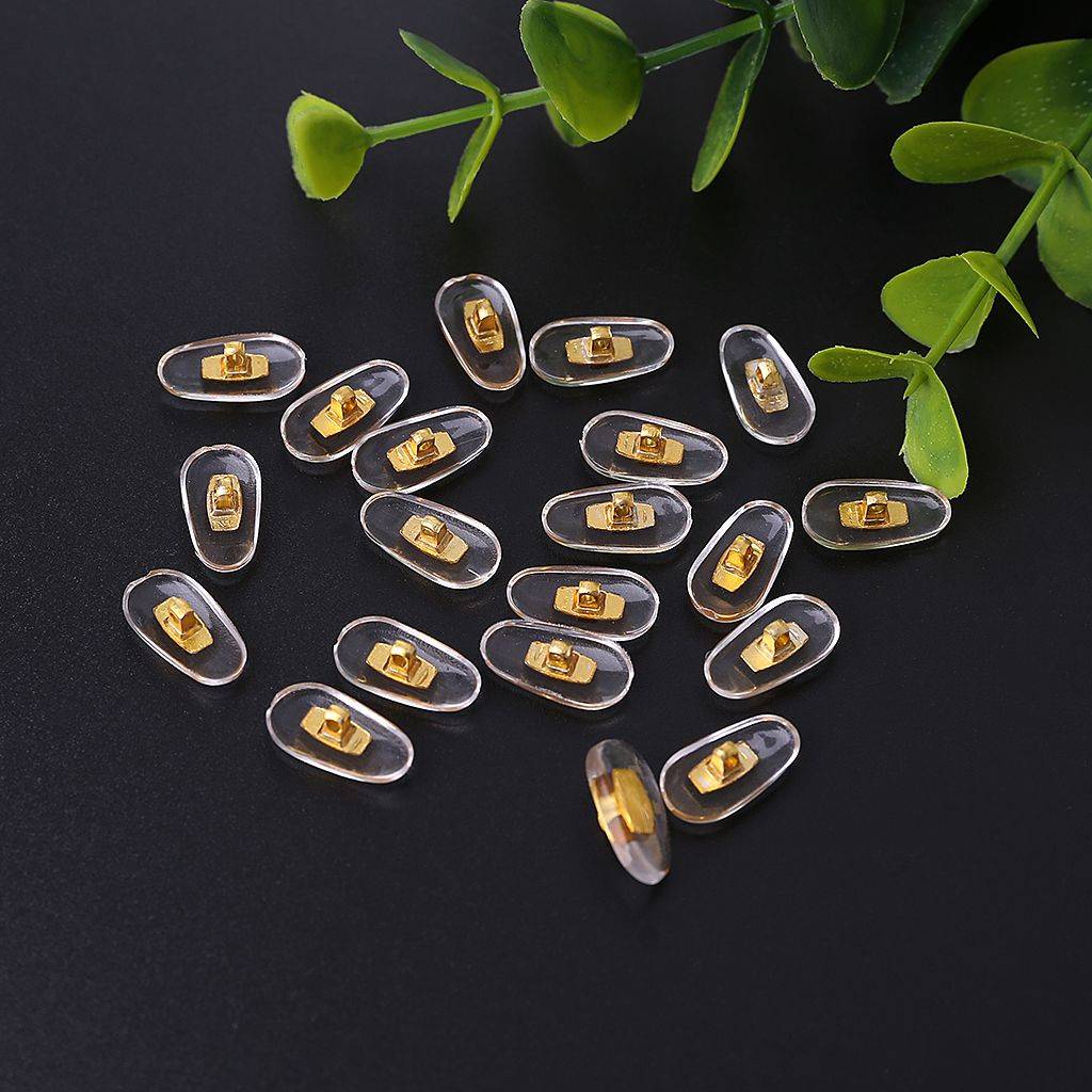 10 Pairs PVC Nose Pads with Aluminum Core - Silver for Glasses Repair #2