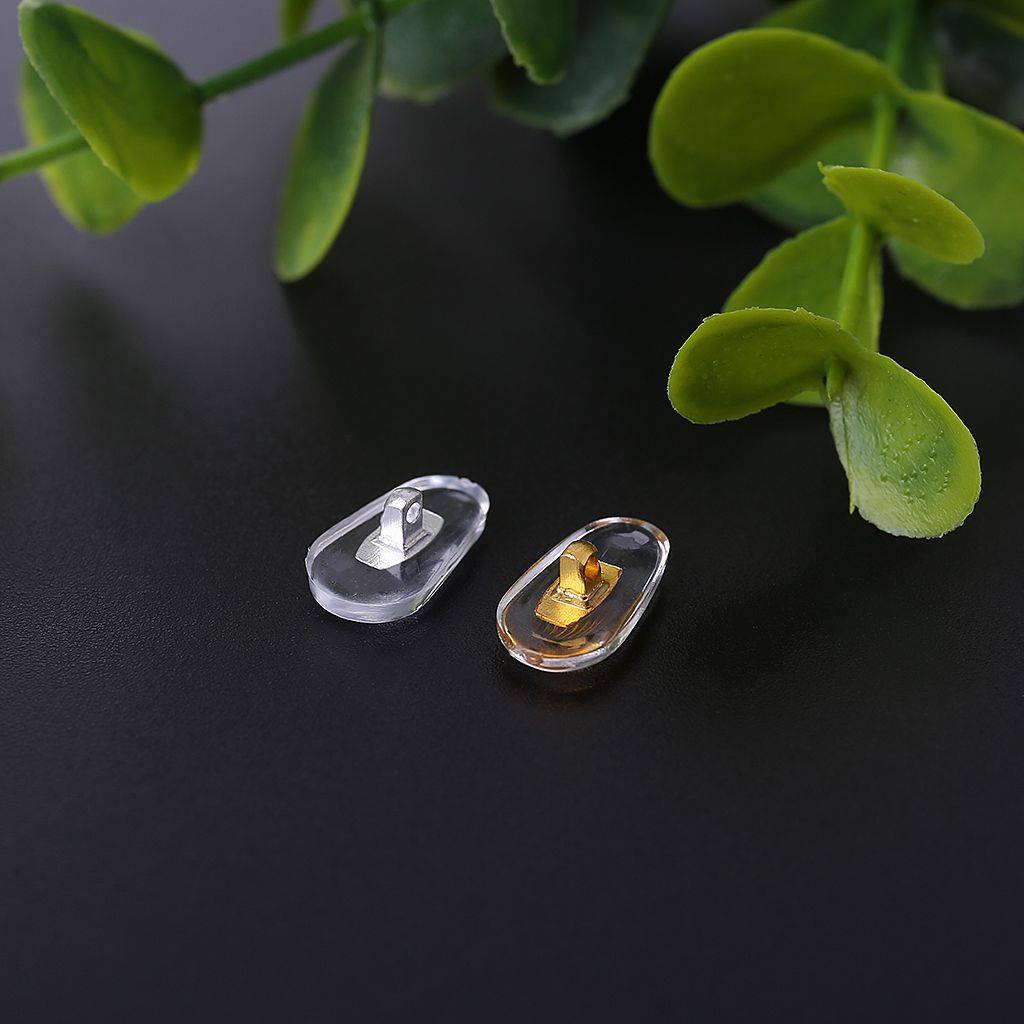 10 Pairs PVC Nose Pads with Aluminum Core - Silver for Glasses Repair #4