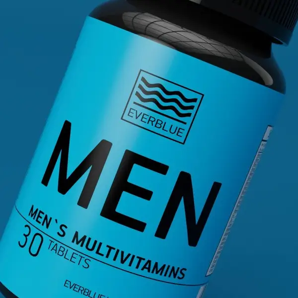 EVERBLUE Men's Multivitamin: Swiss-Formulated for Optimal Male Health