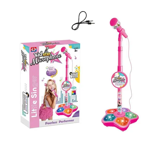 Kids Karaoke Microphone with Stand: Fun Singalong Toy &amp; Brain Training Gift