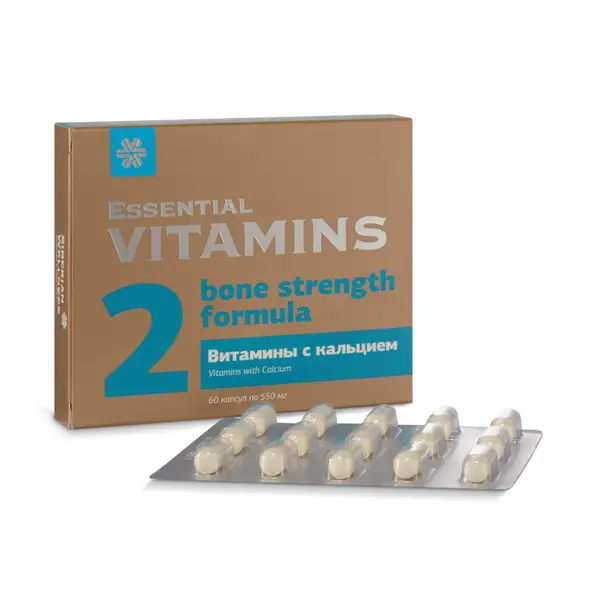 Calcium &amp; Essential Vitamins - 60 Capsules