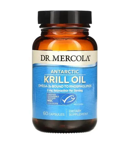Dr. Mercola Antarctic Krill Oil, 60 Capsules