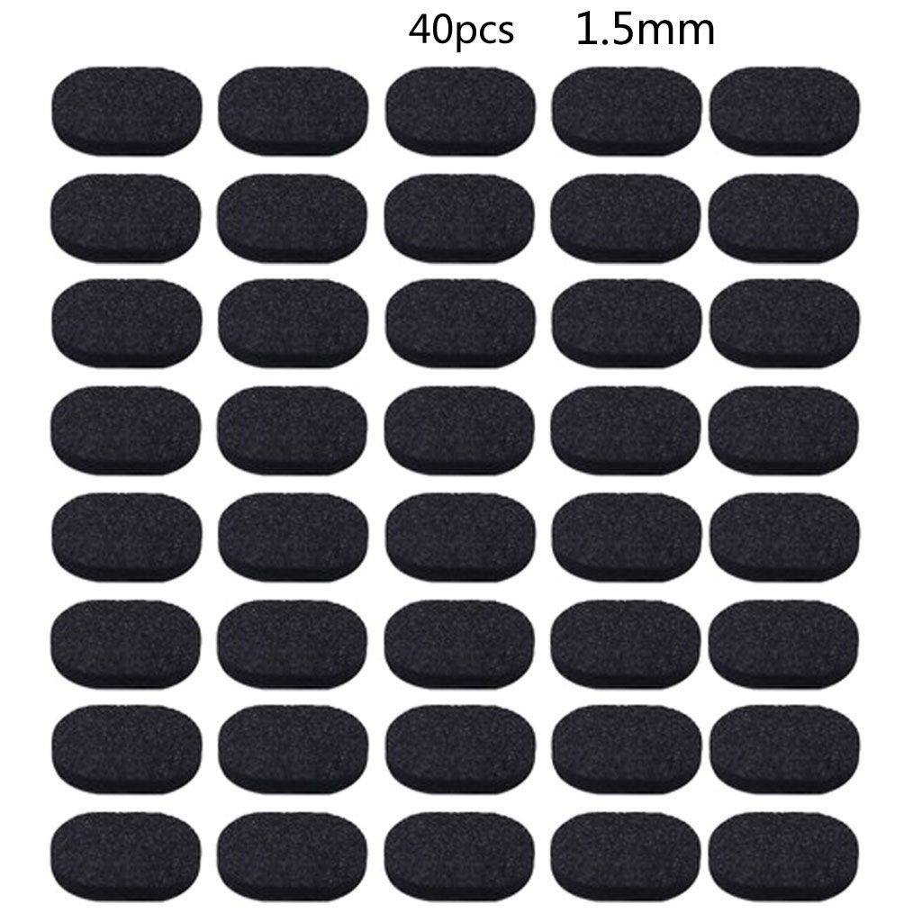 ESTONE 20 Pair Skin-Tone Sponge Eyeglass Nose Pads C-Shape Water Drop 1.5 mm #10