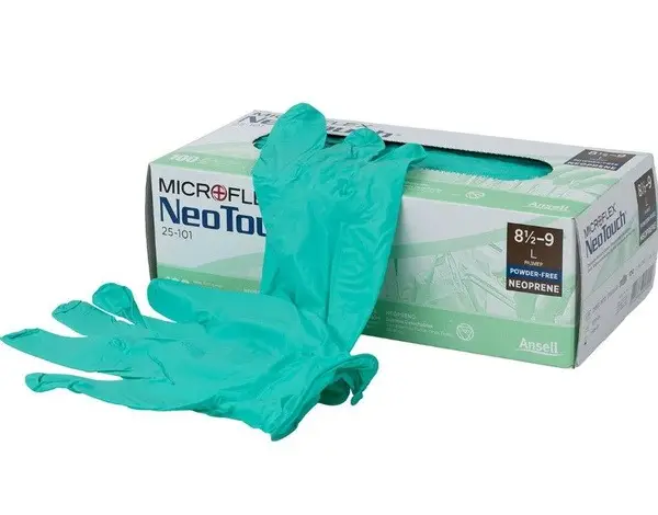 Ansell Microflex NeoTouch Nitrile Gloves, Light Green, Large (100 Count)