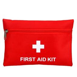 Red Oxford Fabric Portable Travel First Aid Kit Bag, Size S (16x11 cm) #1