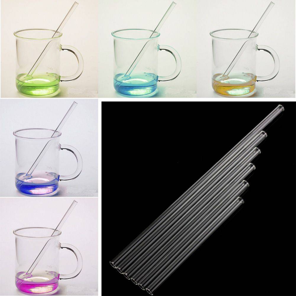 ESTONE 8‑Inch Glass Drinking Straw #5