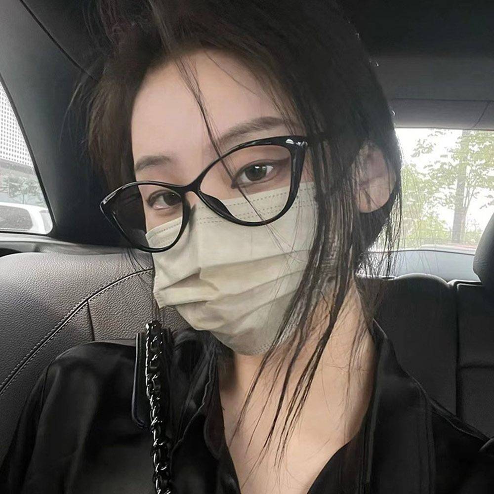 Female Black Anti-Blue Light Computer Glasses #4