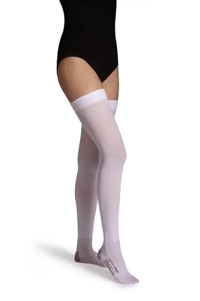 B.Well Compression Stockings: White, Class 1 Compression