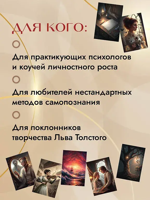 Трилогия судьбы. Метафорические карты по мотивам книг Льва Толстого фото книги 5