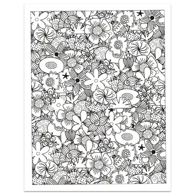 Flower Power Colouring Book фото книги 5